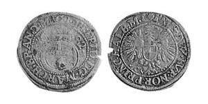 1/24 Thaler Principato di Ansbach (1398–1792) Argento Giovanni Federico di Brandeburgo-Ansbach(1654 – 1686)