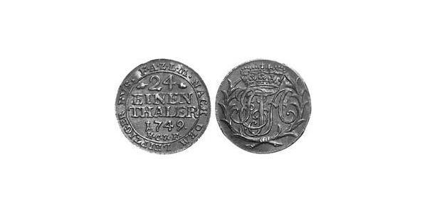 1/24 Thaler Principality of Anhalt-Zerbst (1544 - 1796) Billon Frederick Augustus, Prince of Anhalt-Zerbst (1734 – 1793)