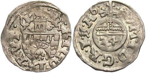 1/24 Thaler States of Germany Plata Matthias, Holy Roman Emperor (1557 - 1619)