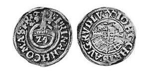 1/24 Thaler Principality of Anhalt (1212 - 1806) 銀 