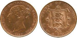 1/26 Shilling Jersey Cobre Victoria (1819 - 1901)