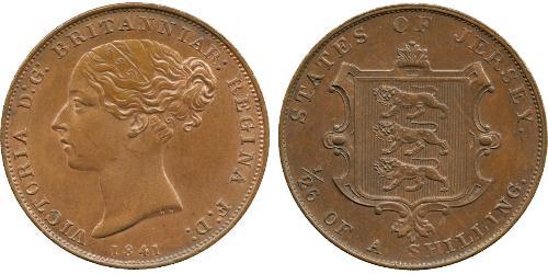 1/26 Shilling Jersey Cobre Victoria (1819 - 1901)