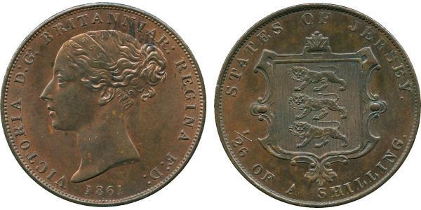 1/26 Shilling Jersey Copper Victoria (1819 - 1901)