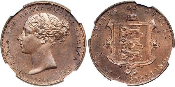 1/26 Shilling Jersey Copper Victoria (1819 - 1901)