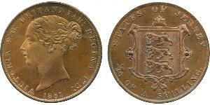 1/26 Shilling Jersey Kupfer Victoria (1819 - 1901)