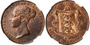 1/26 Shilling Isola di Jersey Rame Vittoria (1819 - 1901)