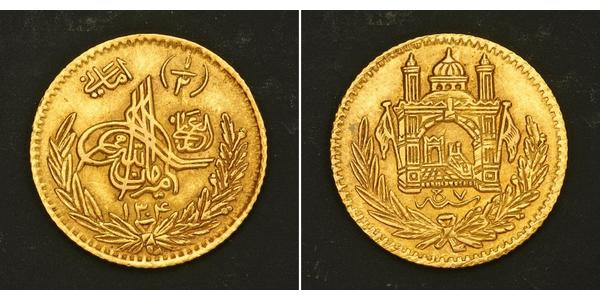 1/2 Amani Emirate of Afghanistan (1823 - 1926) Gold 