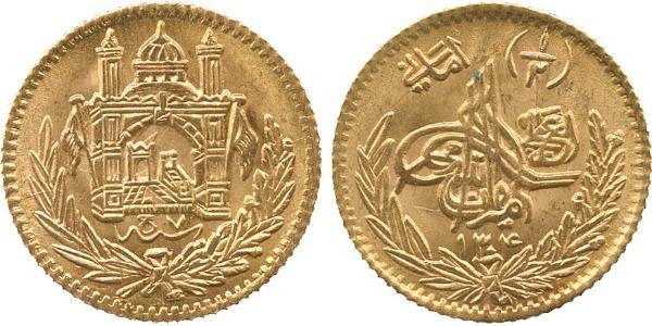 1/2 Amani Emirate of Afghanistan (1823 - 1926) Gold 