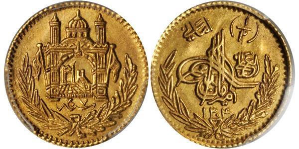 1/2 Amani Emirate of Afghanistan (1823 - 1926) Gold 