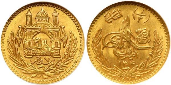 1/2 Amani 阿富汗酋长国 (1823 - 1926) 金 