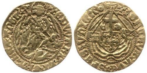 1/2 Angel Kingdom of England (927-1649,1660-1707) Gold Edward IV (1442-1483)