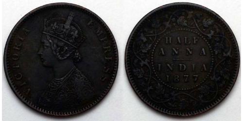 1/2 Anna Britisch-Indien (1858-1947)  Victoria (1819 - 1901)