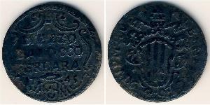 1/2 Baiocco Estados Pontificios (752-1870) Cobre 
