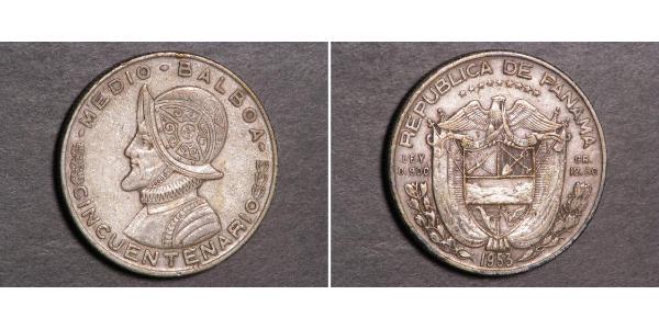 1/2 Balboa Panama Argent Vasco Núñez de Balboa (1475 – 1519)