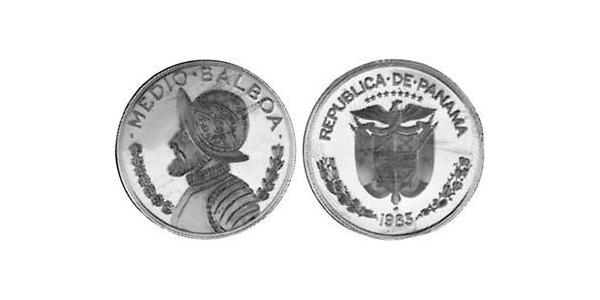 1/2 Balboa Republic of Panama Copper/Nickel Vasco Núñez de Balboa (1475 – 1519)