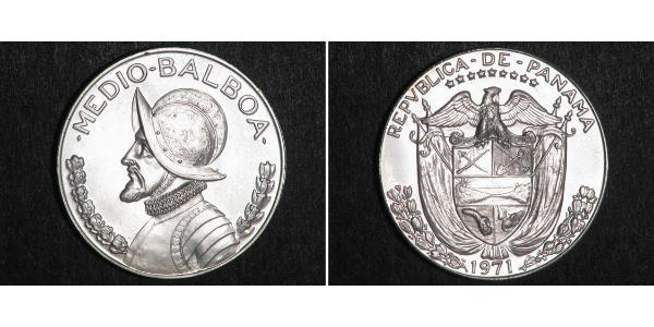 1/2 Balboa Panama Silber Vasco Núñez de Balboa (1475 – 1519)