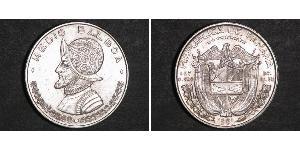 1/2 Balboa Republic of Panama Silver Vasco Núñez de Balboa (1475 – 1519)