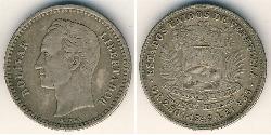 1/2 Bolivar Venezuela 銀 