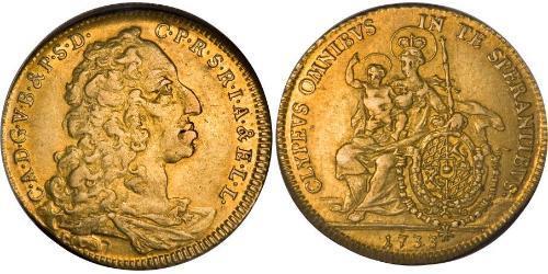 1/2 Carolin Electorate of Bavaria (1623 - 1806) Oro 