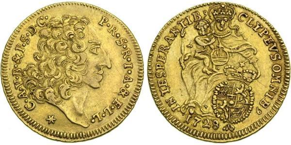1/2 Carolin States of Germany Oro 
