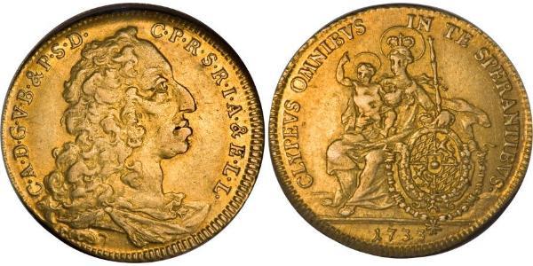 1/2 Carolin Electorate of Bavaria (1623 - 1806) 金 