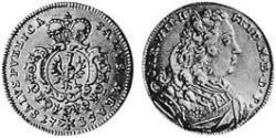 1/2 Carolin Principality of Ansbach (1398–1792) 金 Charles William Frederick, Margrave of Brandenburg-Ansbach (1712 – 1757)