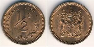 1/2 Cent Rhodesia (1965 - 1979) Bronze 