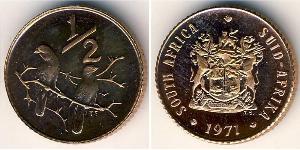 1/2 Cent Sudafrica Bronzo 