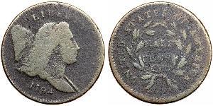 1/2 Cent Estados Unidos de América (1776 - ) Cobre 