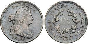 1/2 Cent Estados Unidos de América (1776 - ) Cobre 