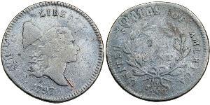 1/2 Cent Estados Unidos de América (1776 - ) Cobre 