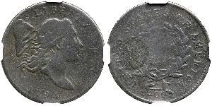 1/2 Cent Estados Unidos de América (1776 - ) Cobre 