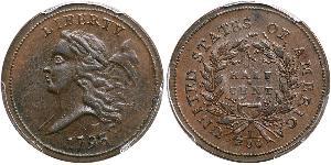 1/2 Cent Estados Unidos de América (1776 - ) Cobre 