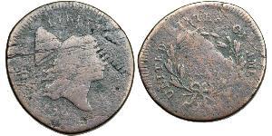 1/2 Cent Estados Unidos de América (1776 - ) Cobre 