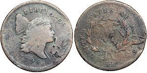 1/2 Cent Estados Unidos de América (1776 - ) Cobre 