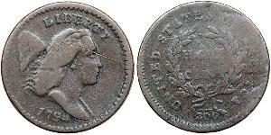 1/2 Cent Estados Unidos de América (1776 - ) Cobre 