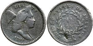 1/2 Cent Estados Unidos de América (1776 - ) Cobre 