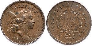 1/2 Cent Estados Unidos de América (1776 - ) Cobre 