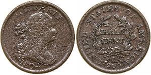 1/2 Cent Estados Unidos de América (1776 - ) Cobre 