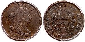 1/2 Cent Estados Unidos de América (1776 - ) Cobre 