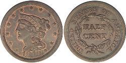 1/2 Cent USA (1776 - ) Copper 
