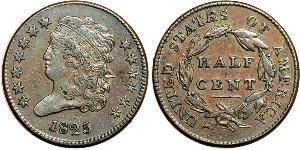 1/2 Cent USA (1776 - ) Copper 