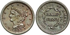 1/2 Cent USA (1776 - ) Copper 