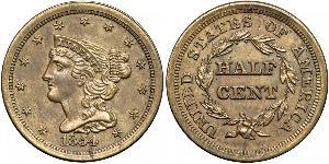 1/2 Cent USA (1776 - ) Copper 