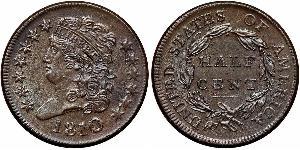 1/2 Cent USA (1776 - ) Copper 