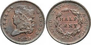 1/2 Cent USA (1776 - ) Copper 