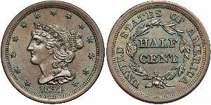 1/2 Cent USA (1776 - ) Copper 