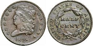 1/2 Cent USA (1776 - ) Copper 