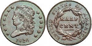 1/2 Cent USA (1776 - ) Copper 