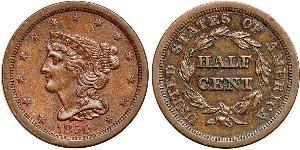 1/2 Cent USA (1776 - ) Copper 